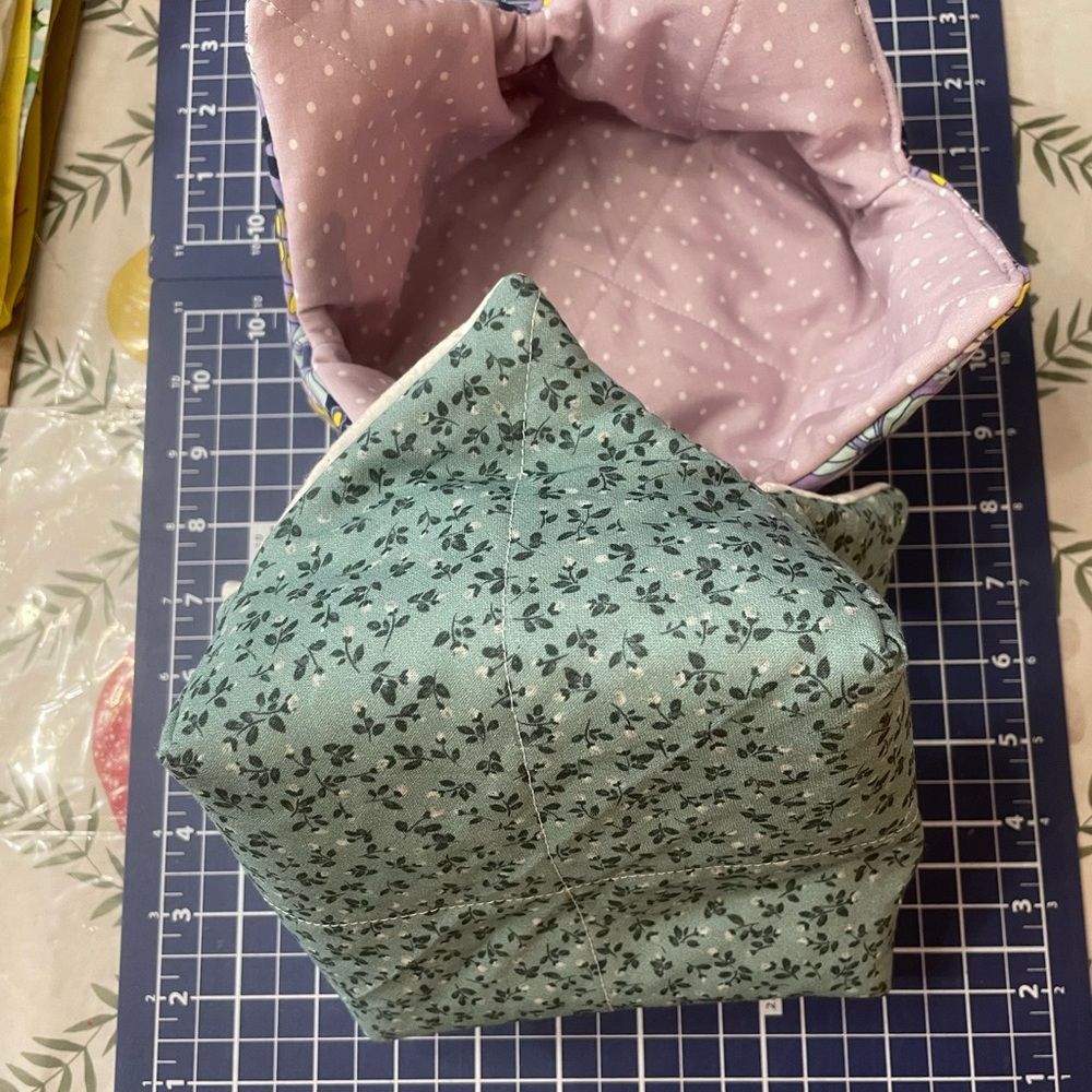Floral Fabric bowl koozies set